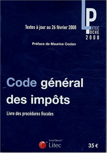 Code général des impôts, livre des procédures fiscales (ancienne édition)