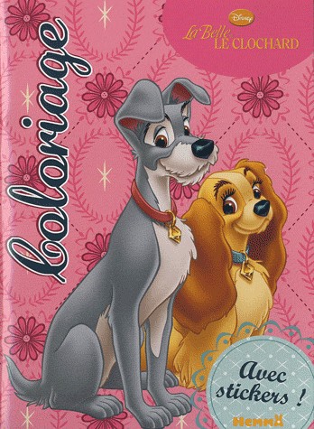 La belle et le clochard : Coloriage avec stickers