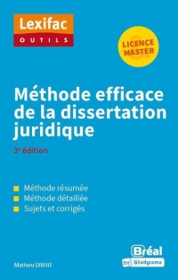 Méthode efficace de la dissertation juridique