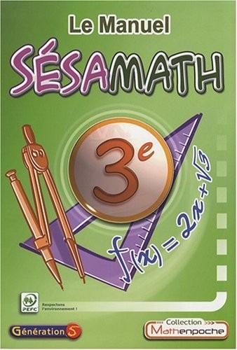 Le Manuel Sésamath 3e