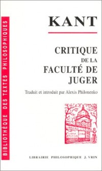 Critique de la faculté de juger