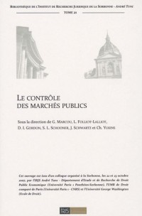 Le contrôle des marchés publics