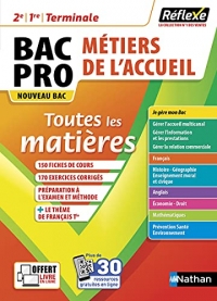 Toutes les matières BAC PRO Métiers de l'Accueil 2de / 1ère / Term - 2022 - Réflexe