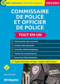 Commissaire et officier de police – Tout-en-un (Catégorie A – Concours 2022-2023)