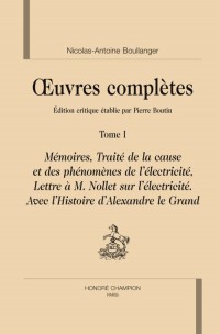 Oeuvres complètes. Vol 1