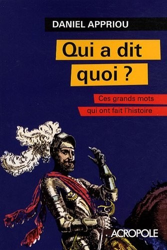 QUI A DIT QUOI