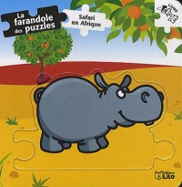 La farandole des puzzles : Safari en Afrique - Dès 2 ans (lion,savane,singe,serpent) (périmé)