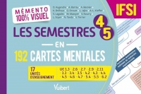 Mémento 100% visuel Les semestres 4-5 en 192 cartes mentales IFSI: 17 unités d'enseignement : UE 1.3, 2.6, 2.7, 2.9, 2.11, 3.3, 3.4, 3.5, 4.2, 4.3, 4.4, 4.5, 4.6, 4.7, 5.4, 5.5, 6.2