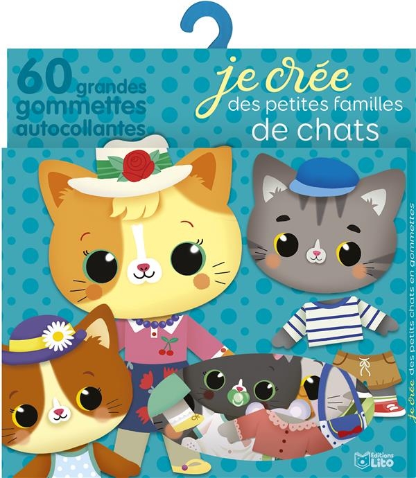 Petites familles en gom chats