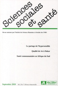 REVUE SCIENCES SOCIALES ET SANTE T.28