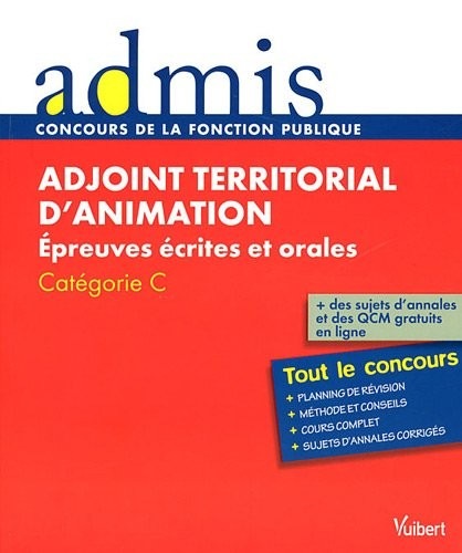 Concours Adjoint territorial d'animation - Epreuves écrites et orales - Catégorie C