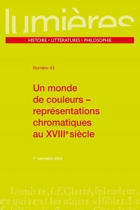 Un monde de couleurs: représentations chromatiques au XVIIIe siècle