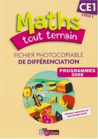 Maths tout terrain CE1 : Fichier photocopiable de différenciation