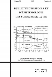 Bulletin d'histoire et d'épistémologie des sciences de la vie n°30/2