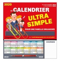 FrigoBloc Le calendrier ultra simple pour une famille organisée ! De Sept 2019 à Déc 2020