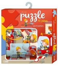 Ma boite à jeux: Puzzle les pompiers - Dès 3 ans
