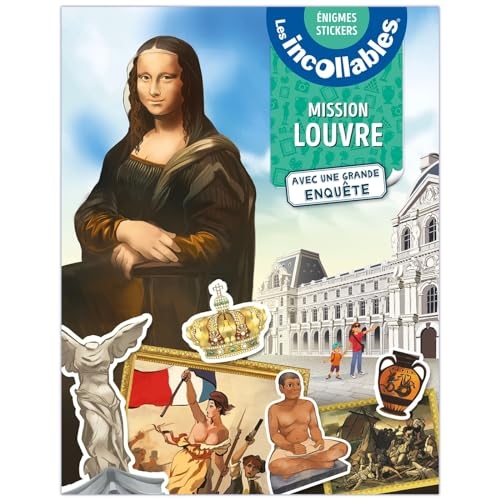 Les Incollables - Mission Louvre - Mes énigmes stickers: Avec une grande enquête