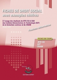 Fiches de droit social avec exemples chiffrés: Processus 4 du BTS CG