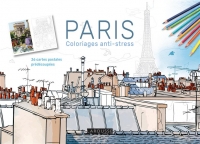 Paris : Carnet coloriages cartes postales