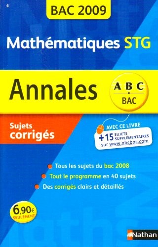ANNAL 09 ABC SUJ COR MATH STG