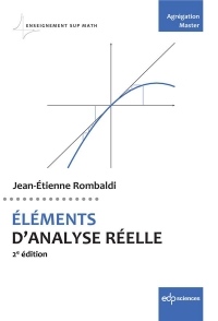 Elements d'analyse réelle : Agrégation, Master