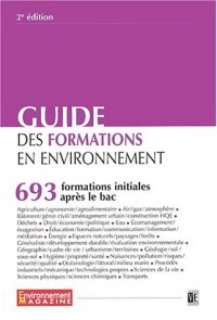 Guide des formations initiales en environnement