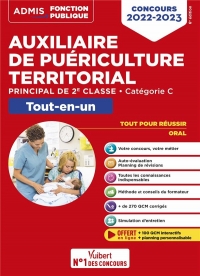Concours Auxiliaire de puériculture territorial - Catégorie C - Tout-en-un: Concours 2022-2023 (2021)