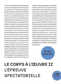 Le corps a l oeuvre ii - l epreuve spectatorielle
