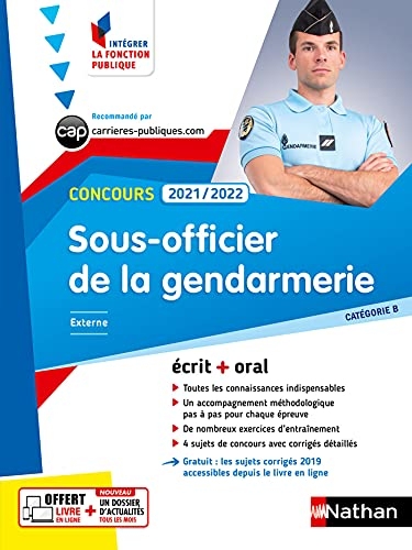Concours Sous-officier de la gendarmerie 2021/2022- Cat B N°23 (IFP) E-PUB 2021