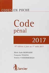 Code en poche - Pénal 2017: A jour au 1er aout 2017