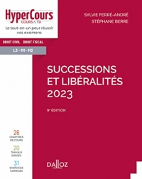 Successions et libéralités 2023. 9e éd.