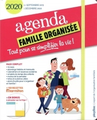 Agenda de la famille organisée 2020 (de sept. 2019 à déc. 2020): S'organiser n'a jamais été aussi simple !