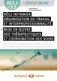 UE 3.3 et UE 5.5 - Rôles infirmiers, organisation du travail et interprofessionnalité ; Mise en uvre des thérapeutiques et coordination des soins - Semestres 3 et 5