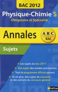 ANNALES BAC 2012 PHYS-CHIMIE S