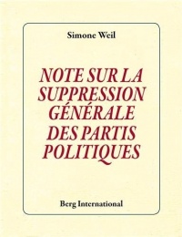 Note sur la suppression générale des partis politiques