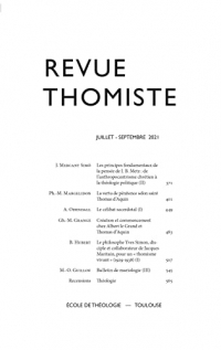 Revue thomiste - n 3/2021