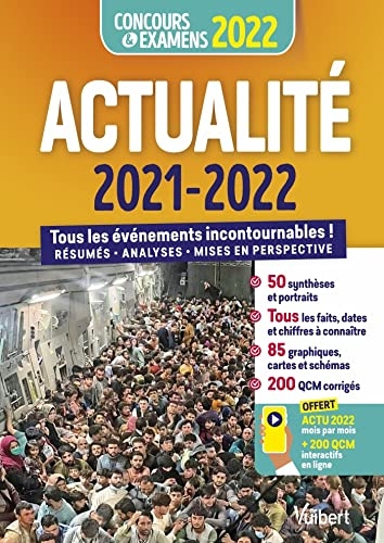 Actualité 2021-2022 - Concours et examens 2022 - Actu 2022 offerte en ligne: Tous les événements incontournables - Résumés, Analyses, Mises en perspective