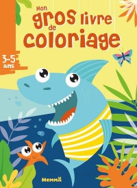 Mon gros livre de coloriage (Requin)