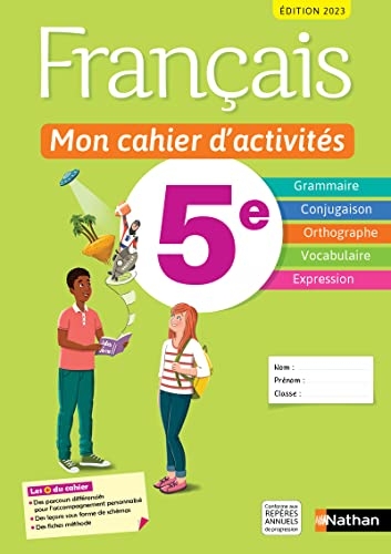 Français - Mon cahier d'activités 5e