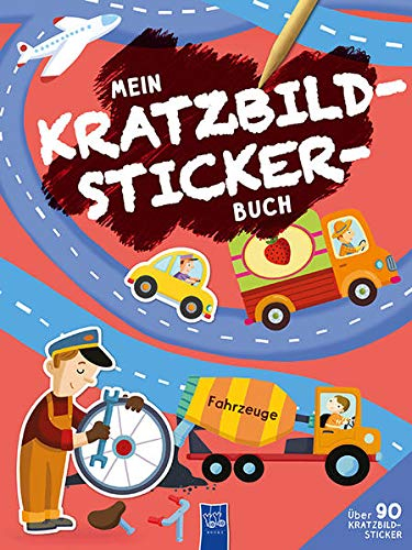 Mein kratzbild-Sticker-Buch: Fahrzeuge