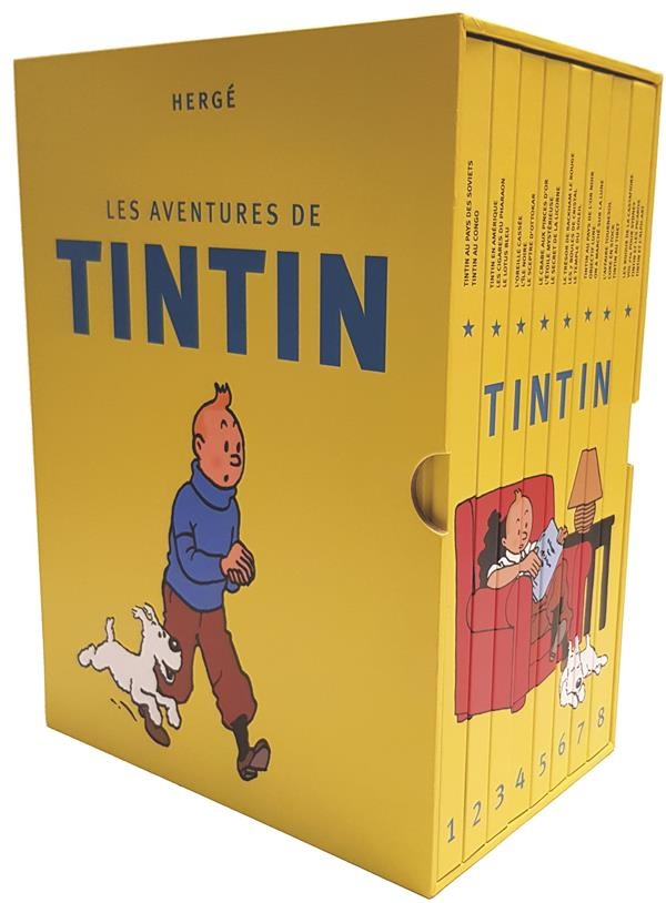 Les Aventures De Tintin, Intégrale : Coffret En 8 Volumes : La ...