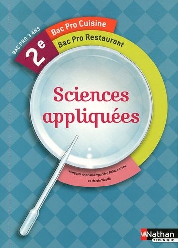 Sciences appliquées 2e Bac Pro Cuisine