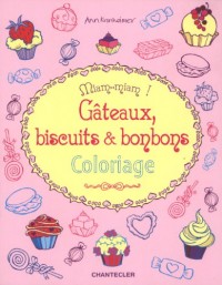 Miam-miam ! Gâteaux, biscuits & bonbons coloriage