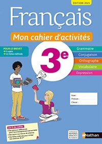 Français - Mon cahier d'activités - 3e - Edition 2021