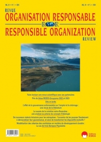 Revue de l'Organisation Responsable 1-2024: Prix Thèse RIODD-Groupama 2022-2023 (2024) (19)