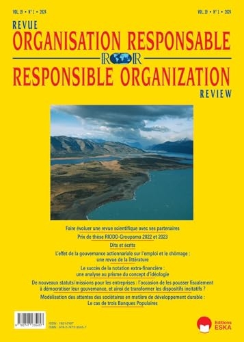 Revue de l'Organisation Responsable 1-2024: Prix Thèse RIODD-Groupama 2022-2023 (2024) (19)
