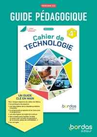 Technologie 4e - 2025 - Livre du professeur