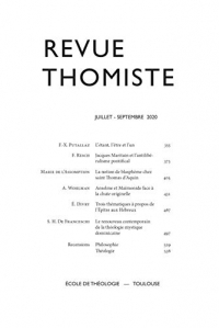 Revue thomiste - N°3/2020