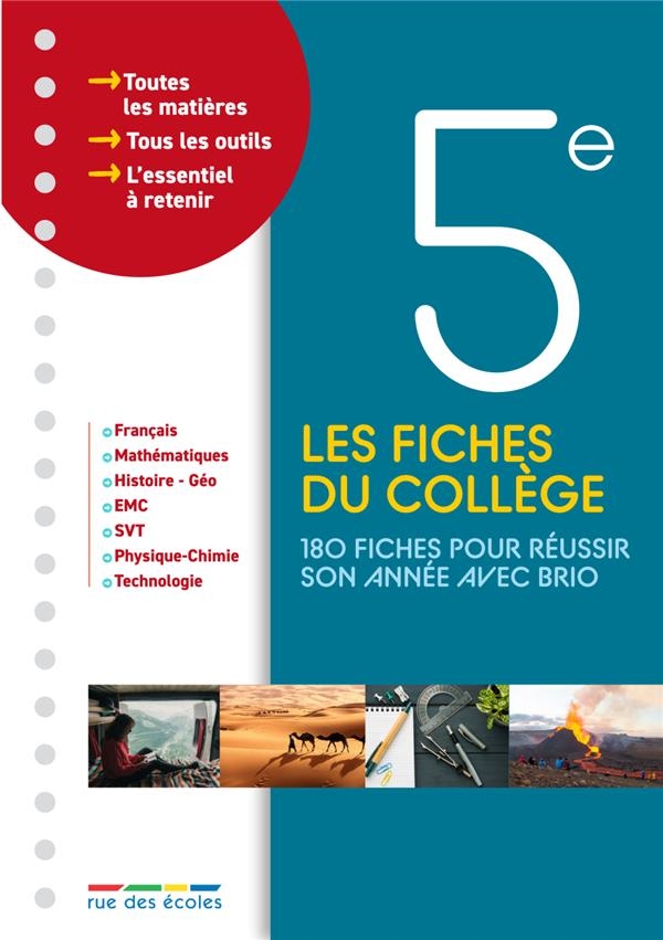 Les fiches du collège 5e