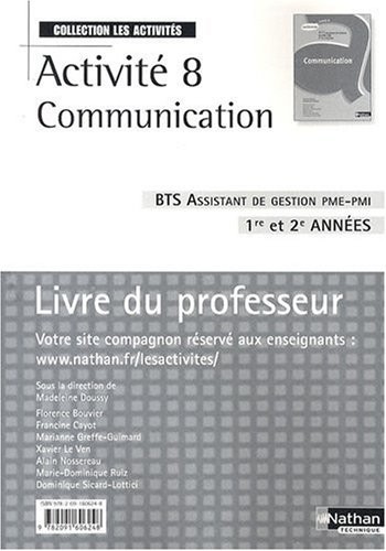 ACTIVITE 8 COMMUNICATION BTS